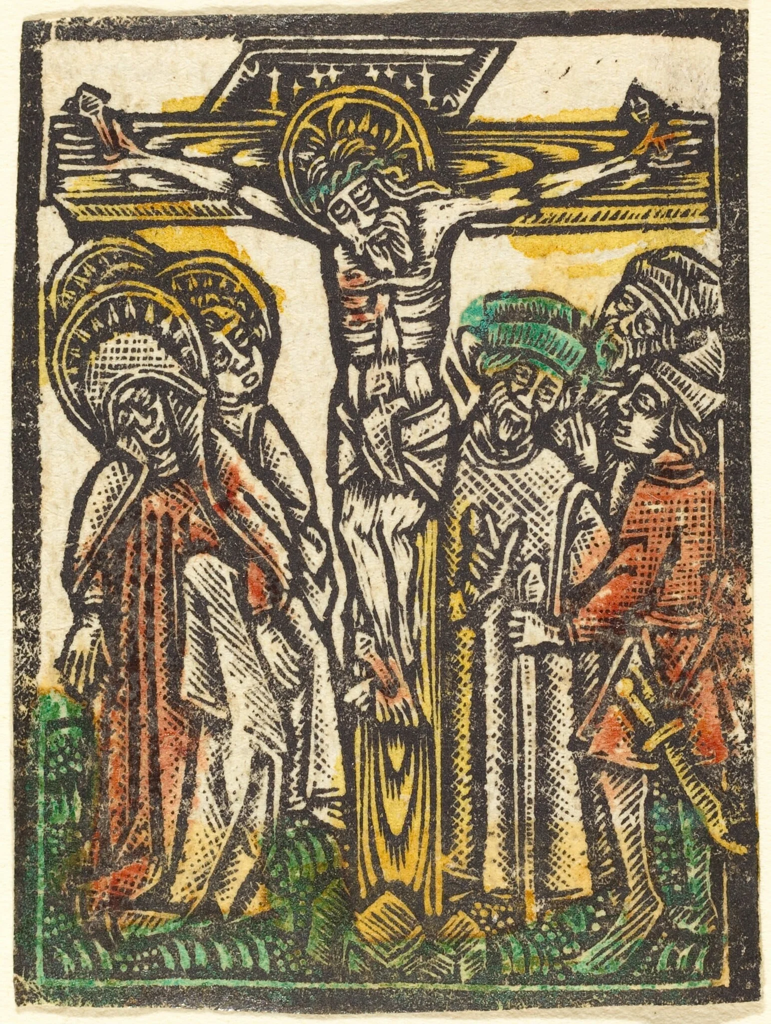 The Crucifixion, by German 15th Century, paint, 1470