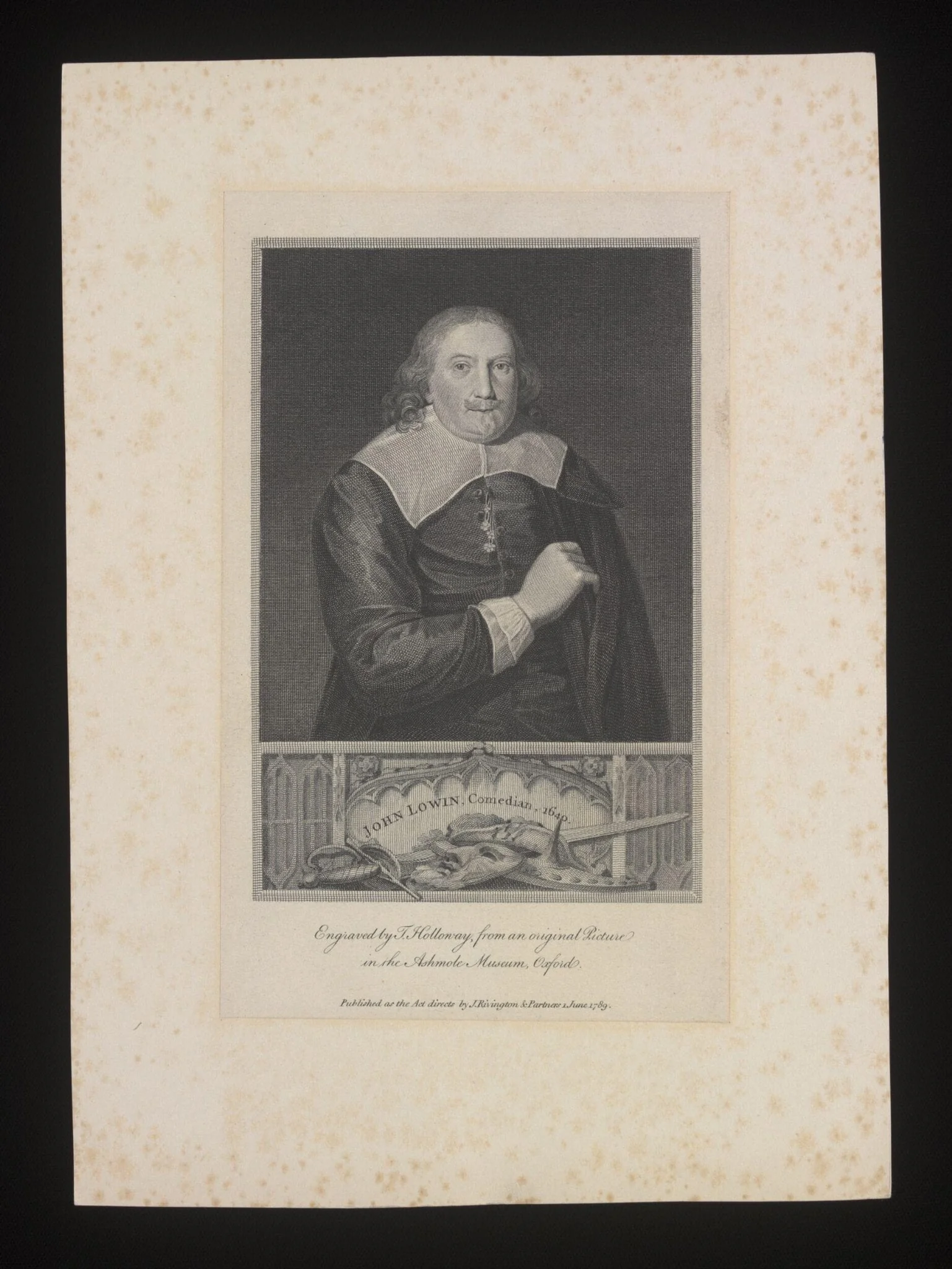John Lowin, Comedian, 1640, by Unknown, 1