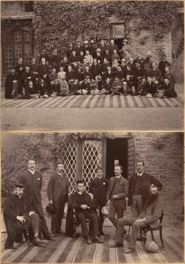 Principal and Teachers of Bishop Cotton School, Shimla (recto); Middle Class Students and Staff, Bishop Cotton School, Shimla (verso)