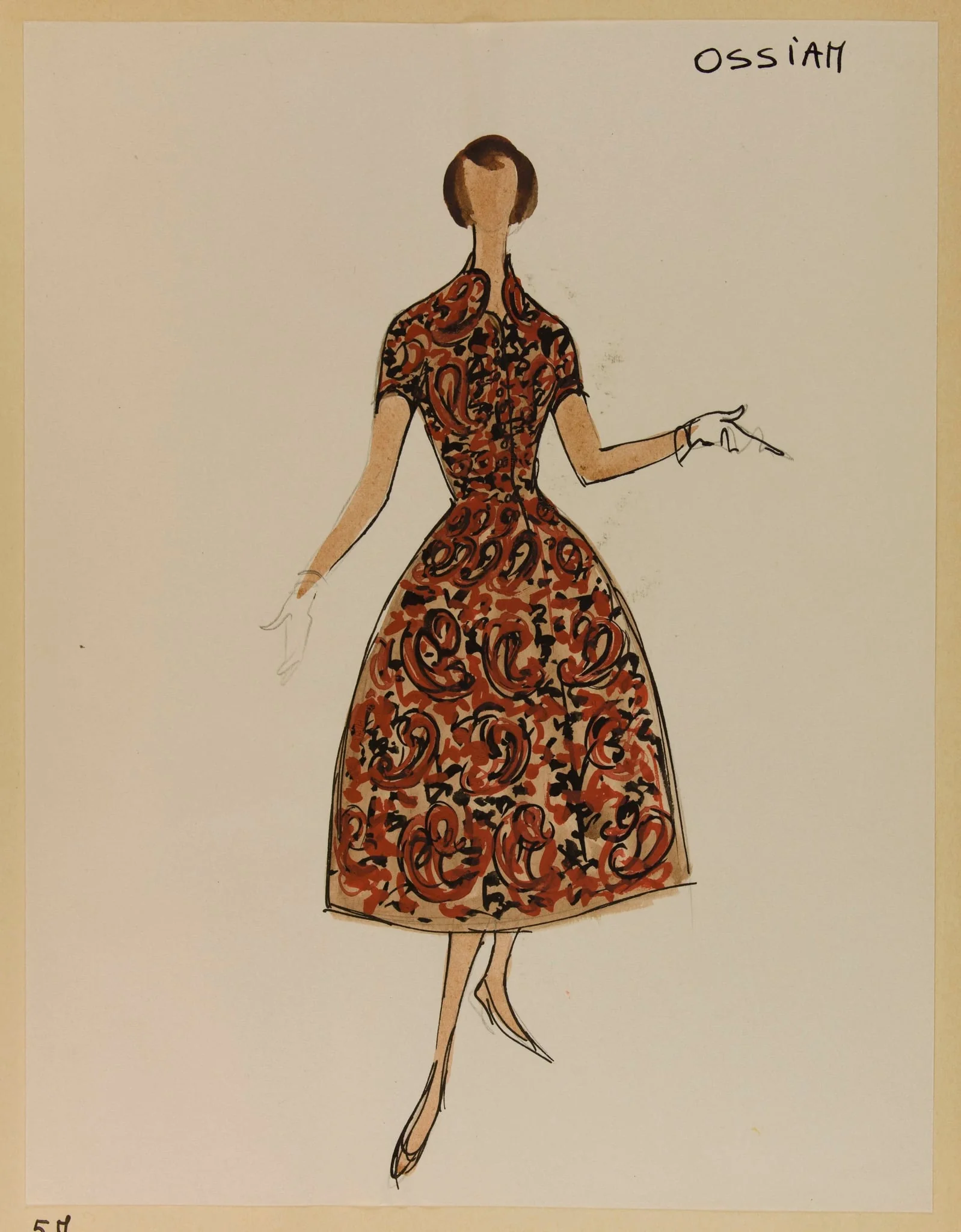 Ossian, by Carven, 1955