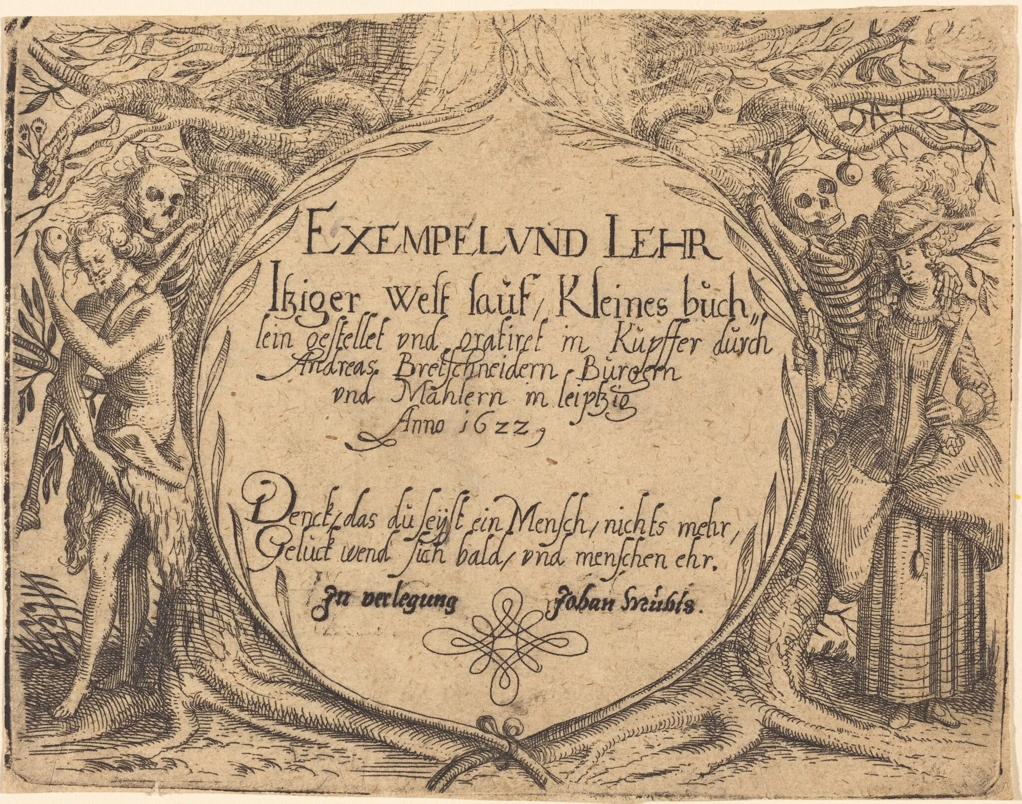 Exempel und Lehr Jetziger Welt Lauf, by Andreas Bretschneider III, ink, 1622