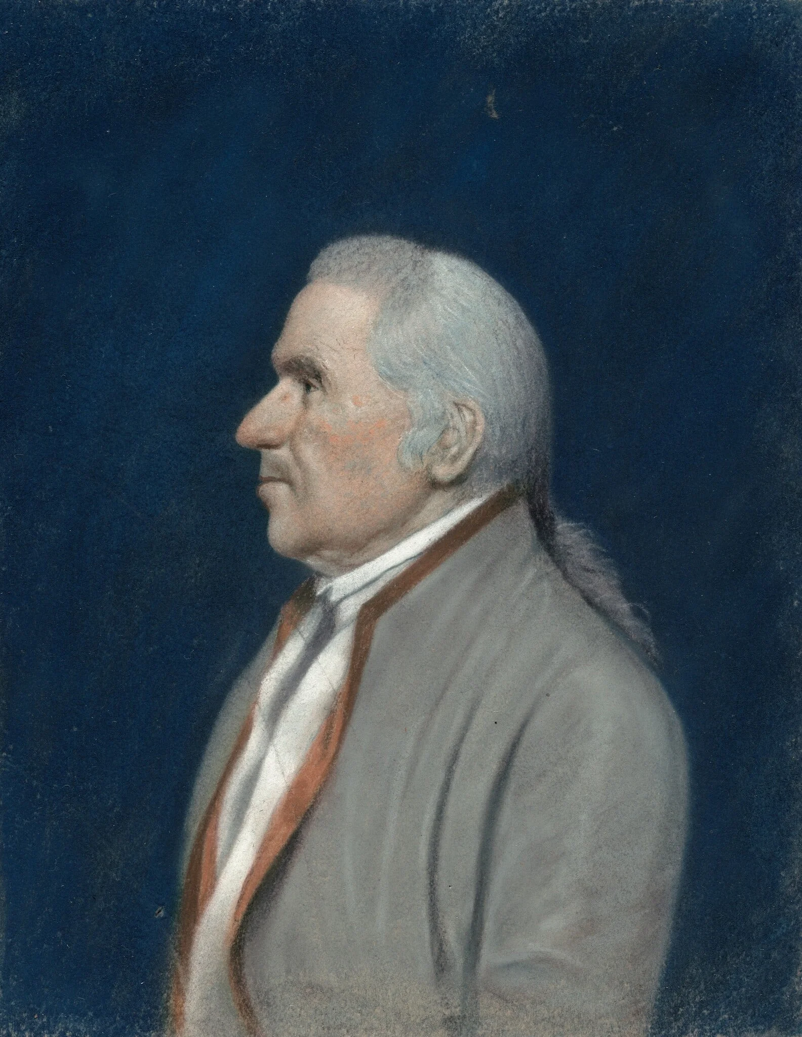 Dr. John Bard, by James Sharples, pastel, 1796