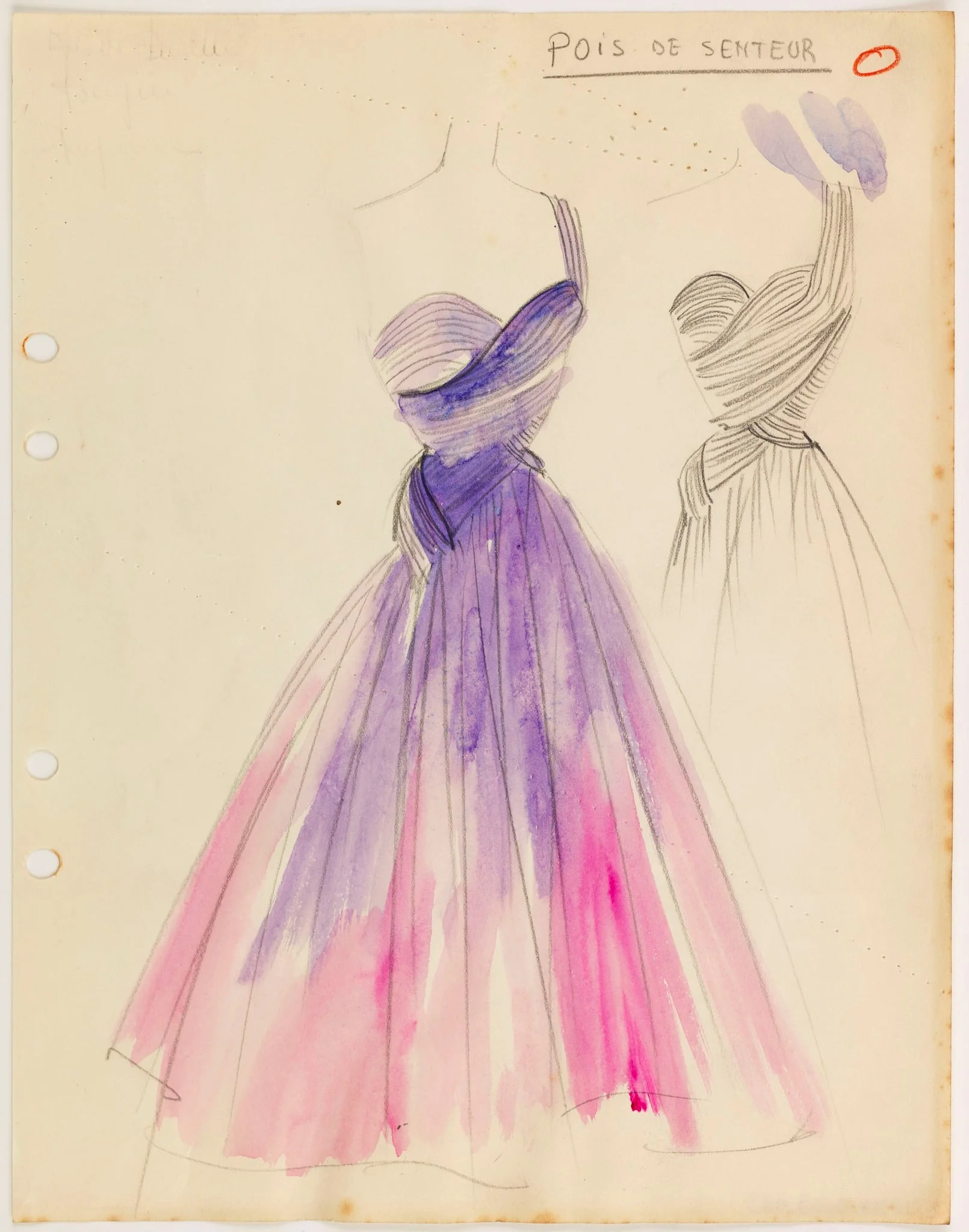 Pois de senteur, by Carven, 1953