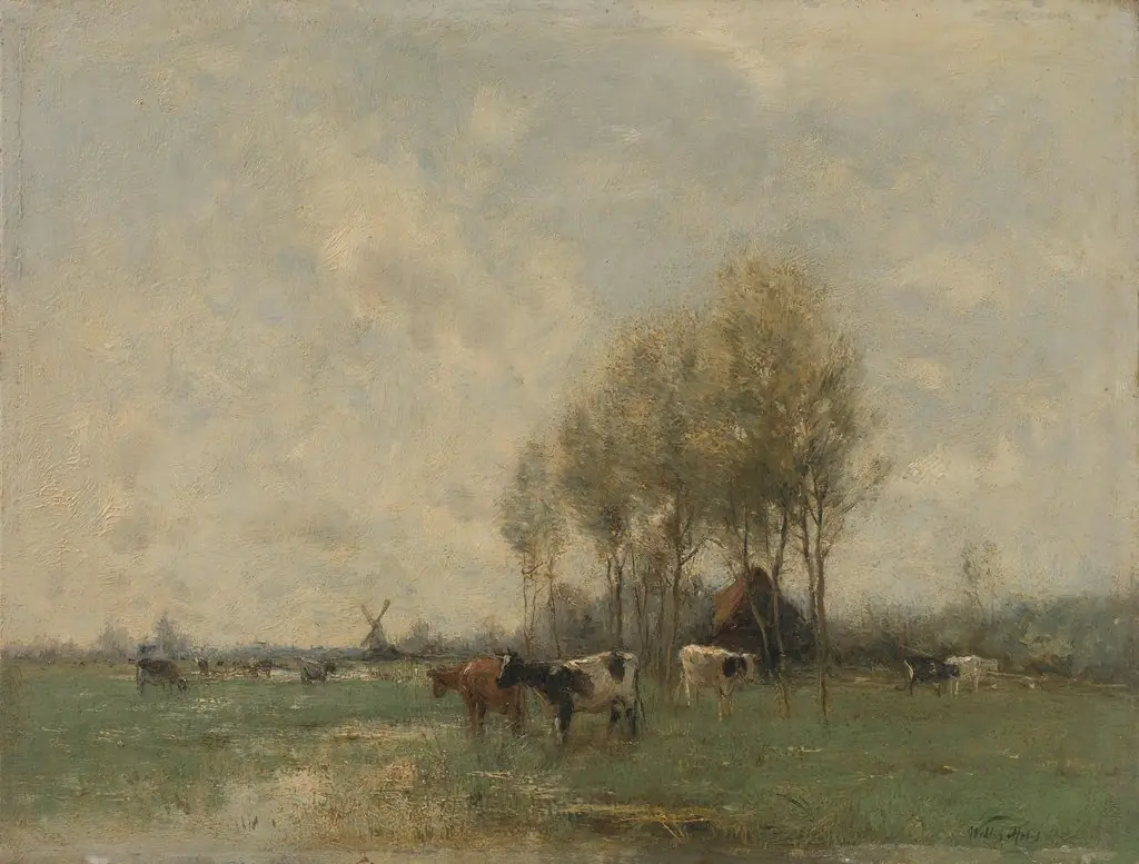 Meadow with cows