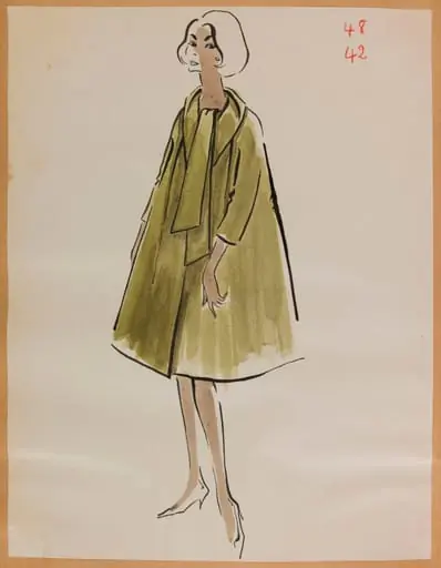 Manteau ample absinthe