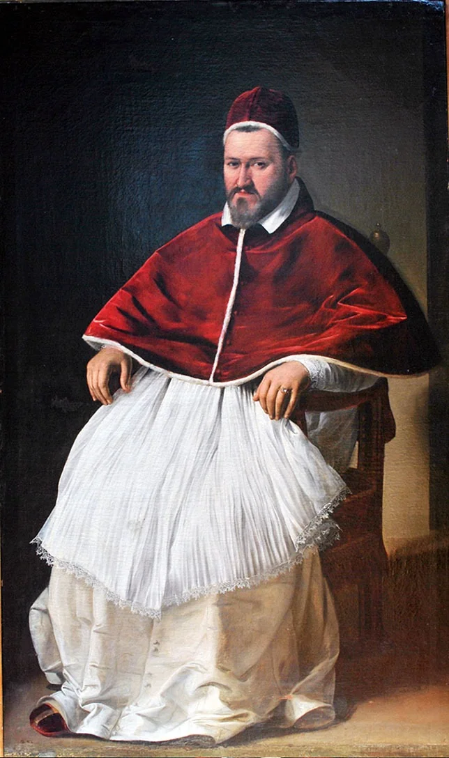 Portrait of Pope Paul V, by Caravaggio, oil, 1605