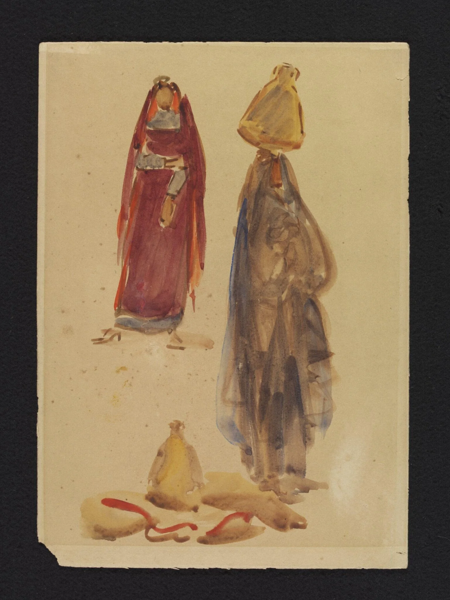 Arab women with water pitchers