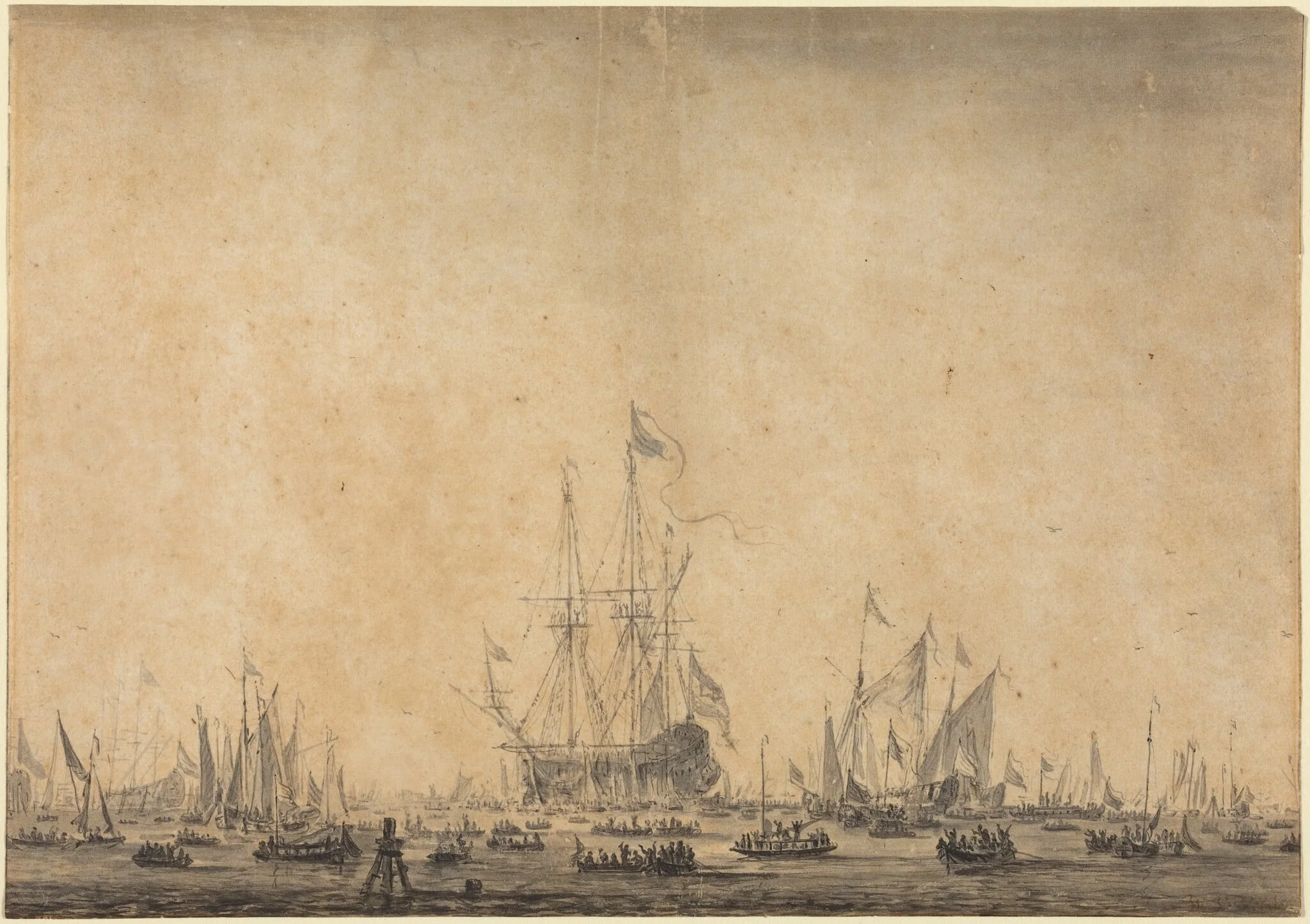 Marine, by Unknown, ink, 1670