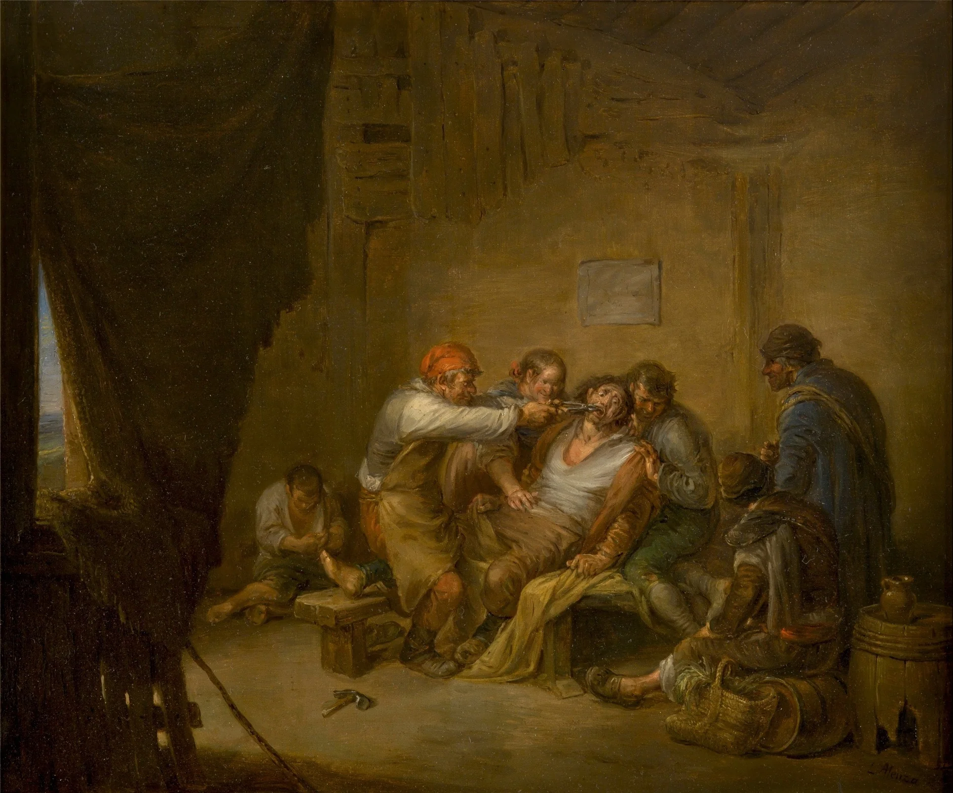 El sacamuelas, by Leonardo Alenza, unspecified, 1844