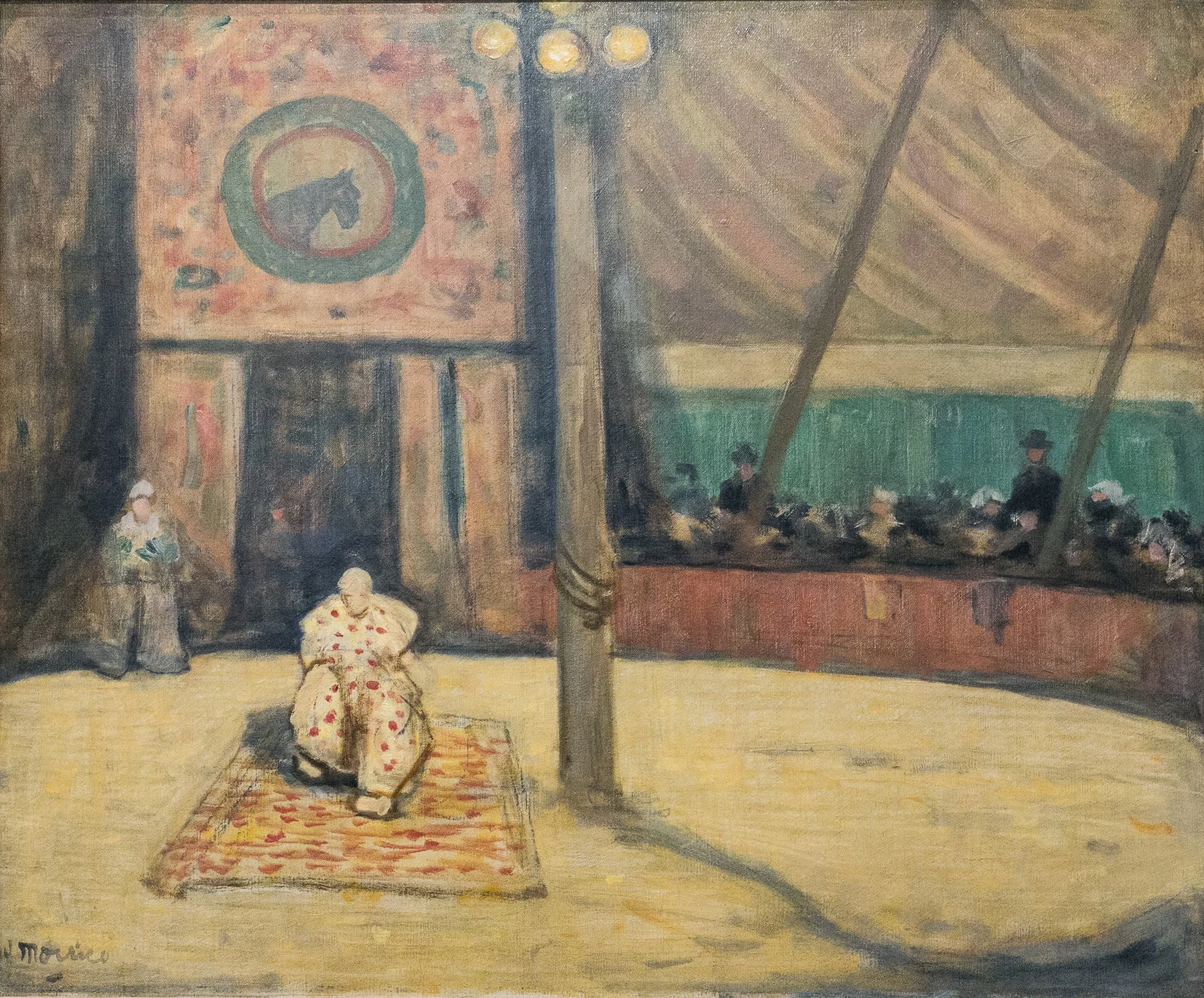 The Circus at Concarneau, by James Wilson Morrice, oil, 1909
