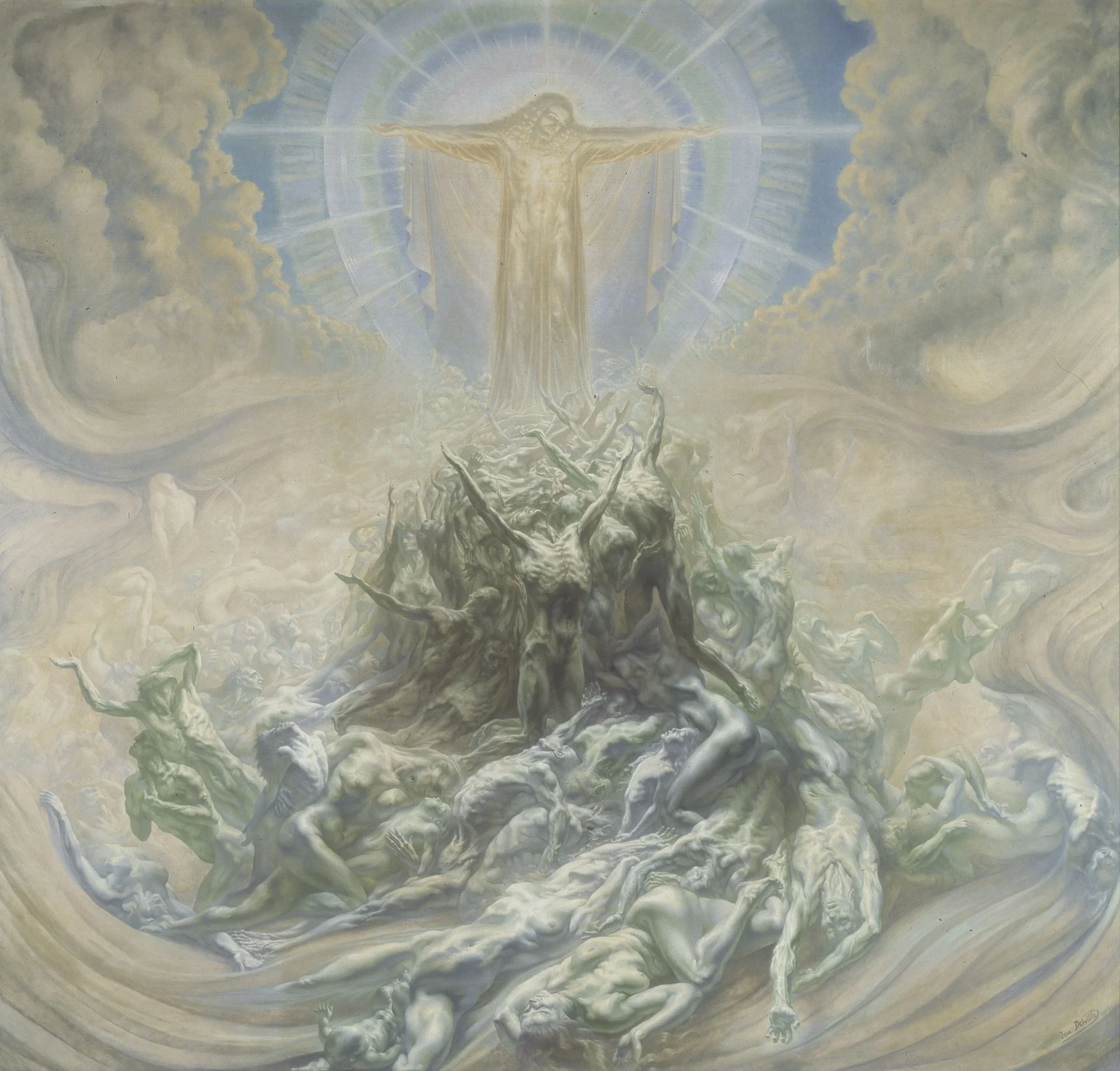 Q21674532, by Jean Delville, oil, 1901