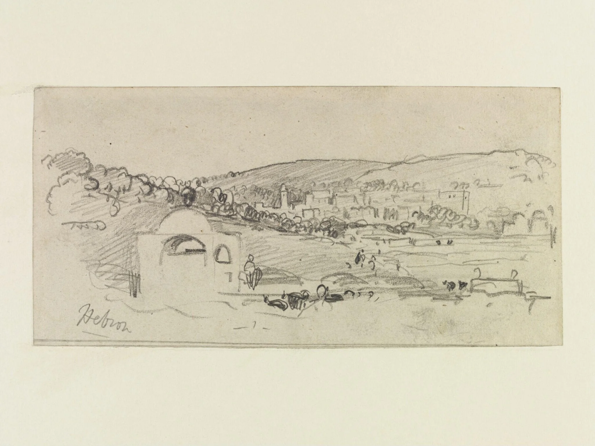 Hebron, by Hercules Brabazon Brabazon, watercolor, 1860