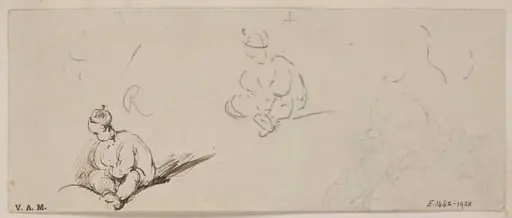 Two sketches of a Chinese child