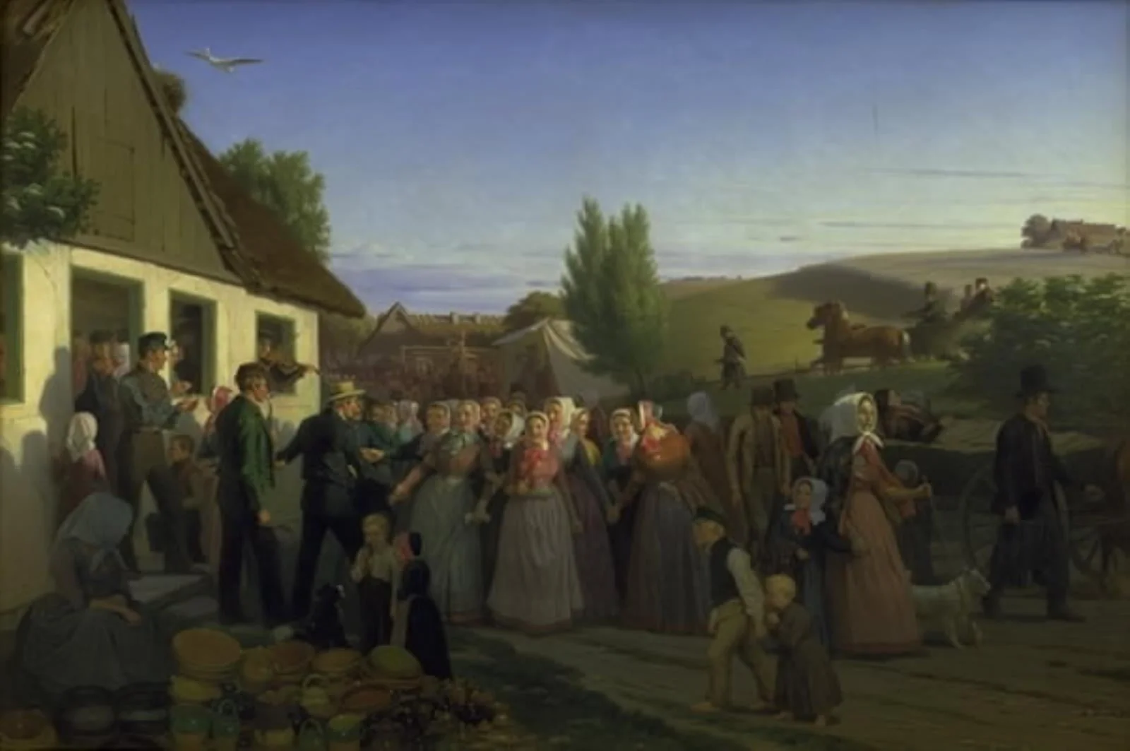 St. Hansfest i Tisvilde, by Unknown, 1858