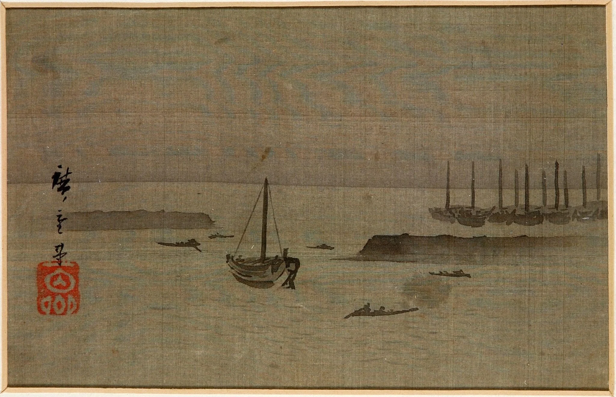 Sea Fortifications, by Utagawa Hiroshige, paint, 1853