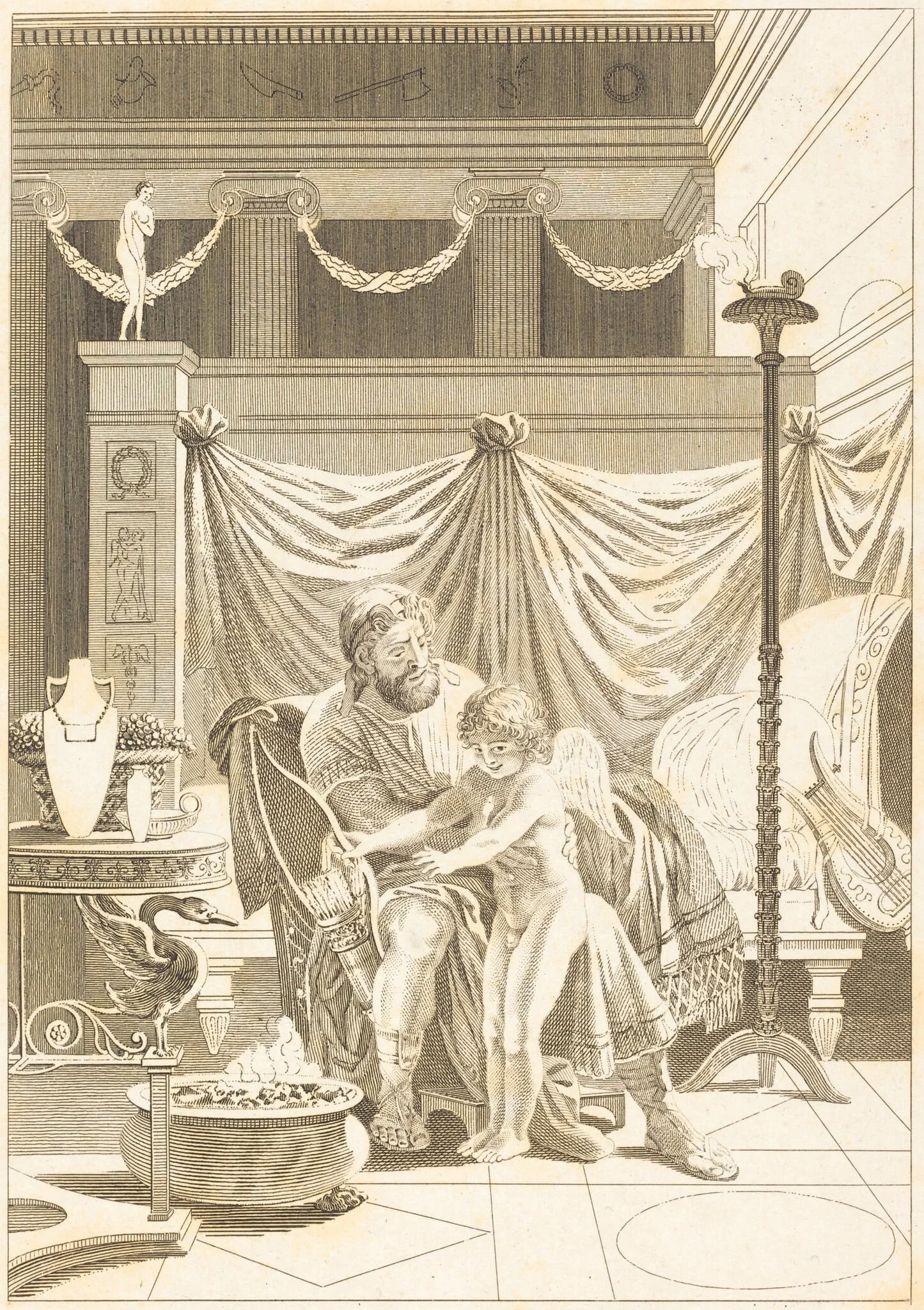 Autre imitation: L'amour mouille, by French 18th Century, ink, 1750