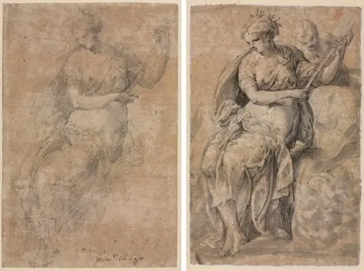 Allegorical Figure (recto and verso)