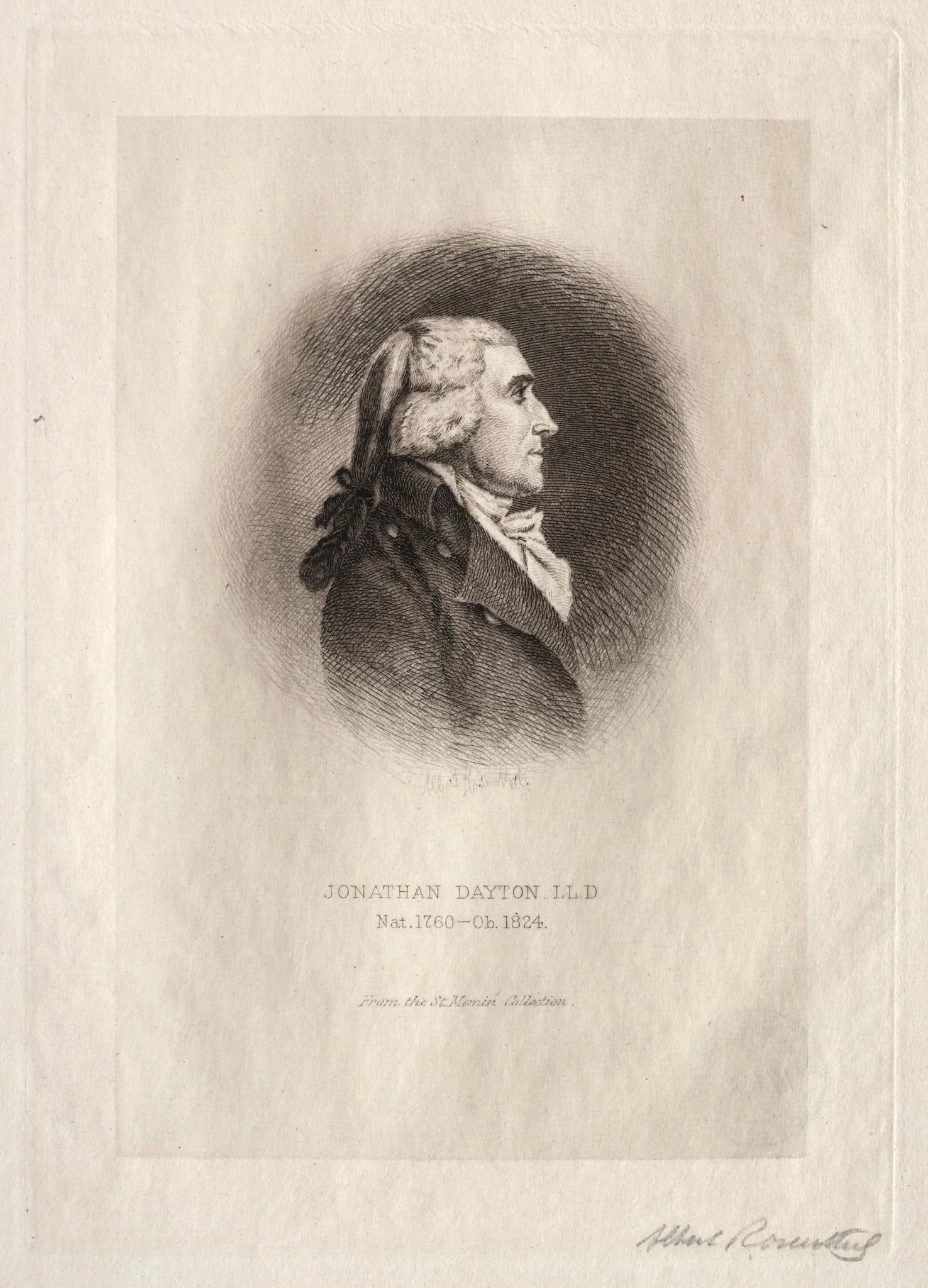 Jonathan Dayton, by Albert Rosenthal, 1901