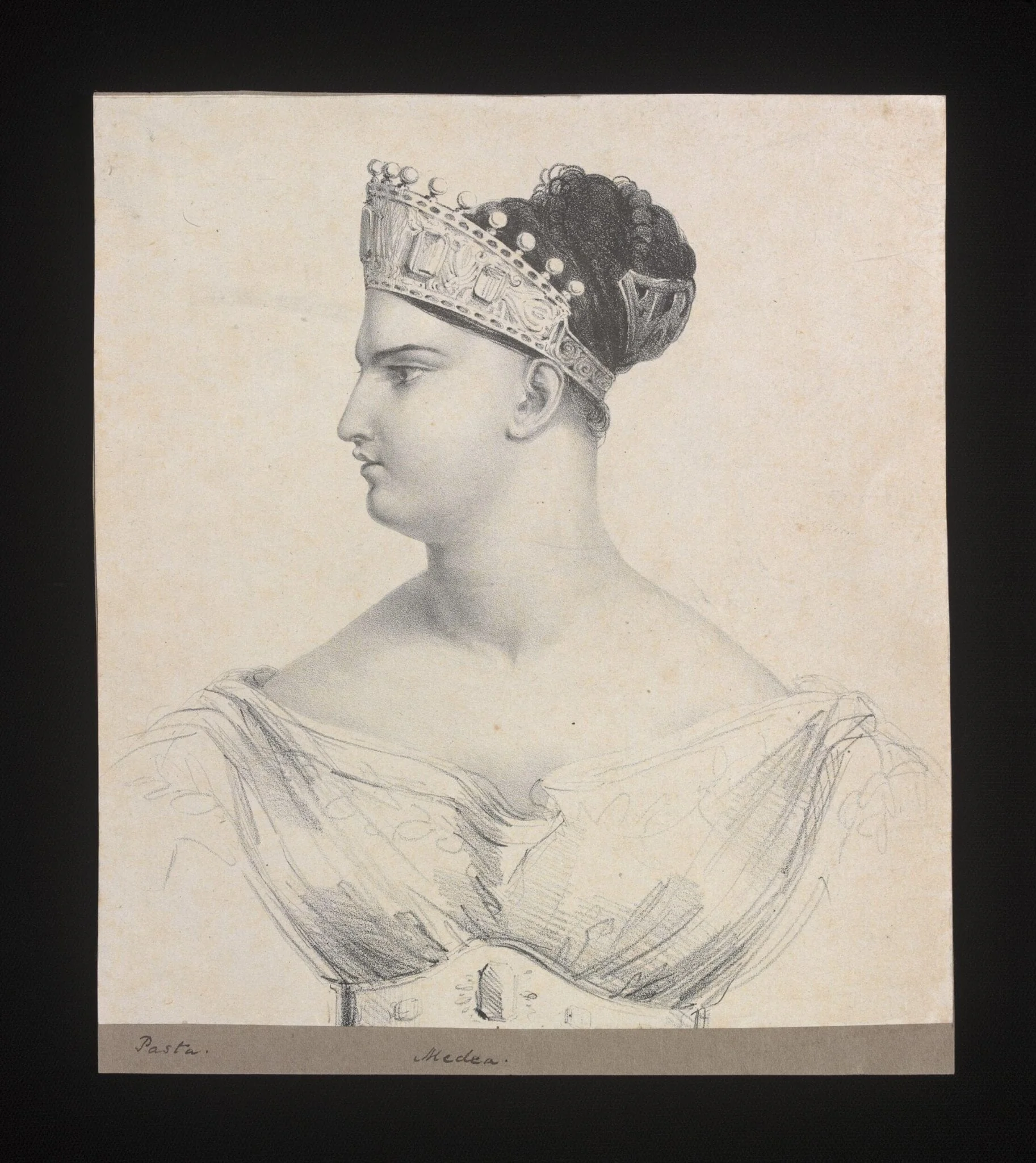 Madame Pasta as Medea, by Unknown, 1850