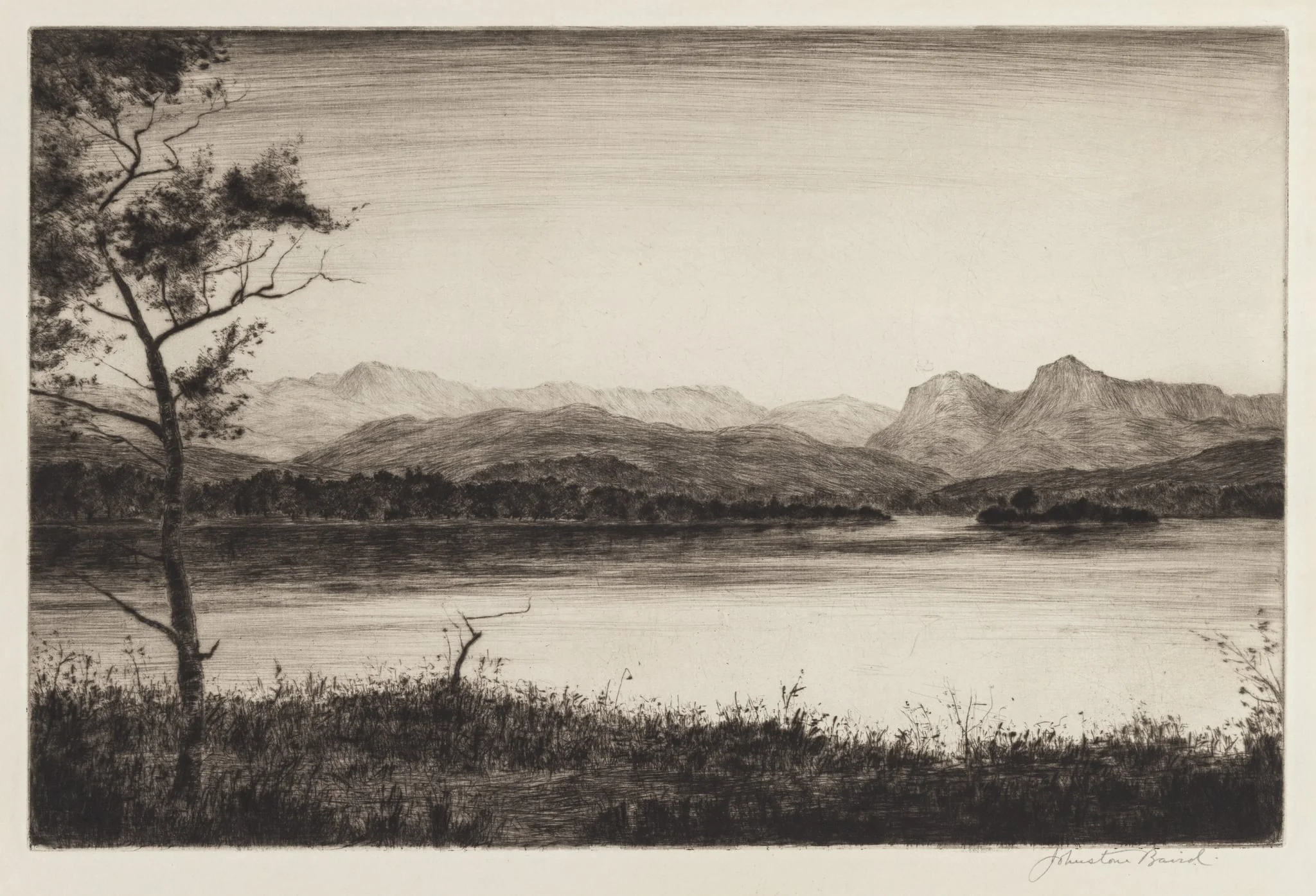 Langdale Pikes, Windermere, by Johnstone Baird, 1917