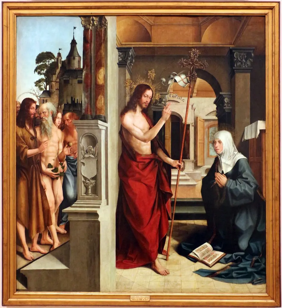 Jesus Christ appearing to the Virgin Mary (part of the Madre de Deus Altarpiece)