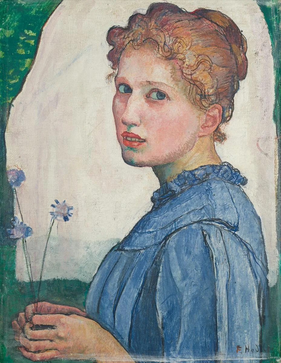 Bildnis Helene Thiele, by Ferdinand Hodler, oil, 1900