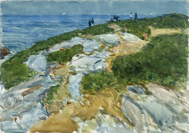 Sunday Morning, Appledore, by Childe Hassam, unspecified, 1912