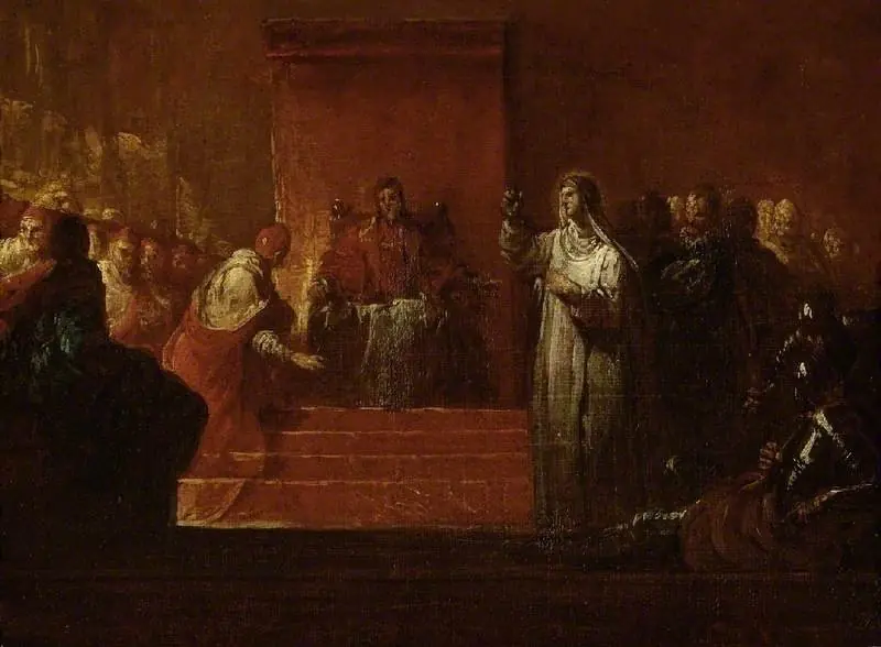 St Catherine of Siena before Pope Gregory XI