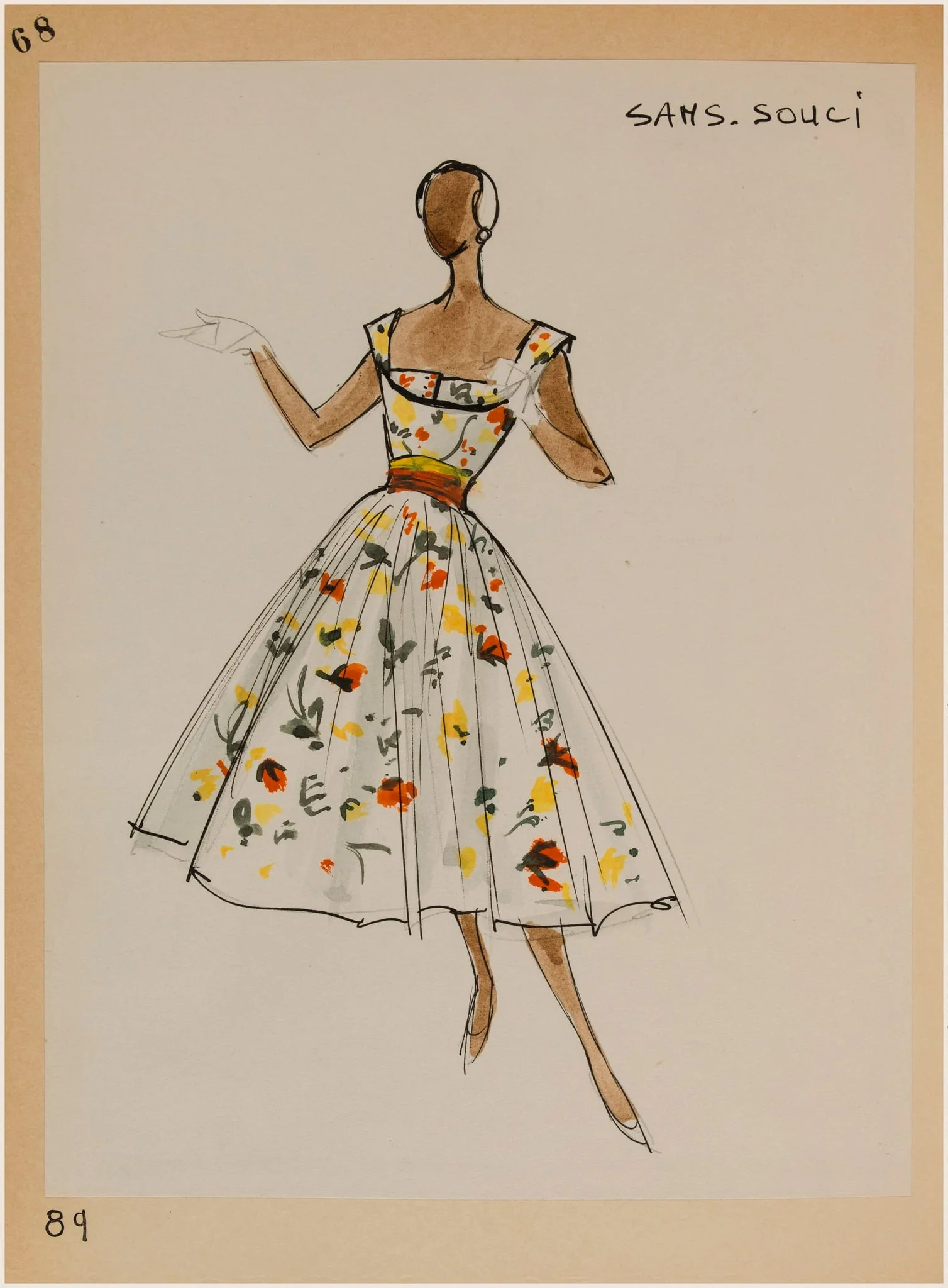 Sans-souci, by Carven, 1956