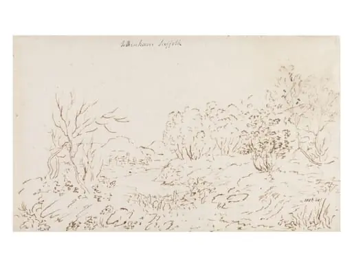 Landscape with a stream at Wenham