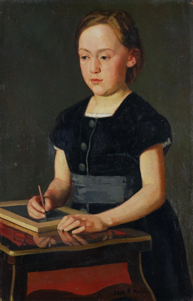 Bildnis Amy Moser, by Ferdinand Hodler, oil, 1888