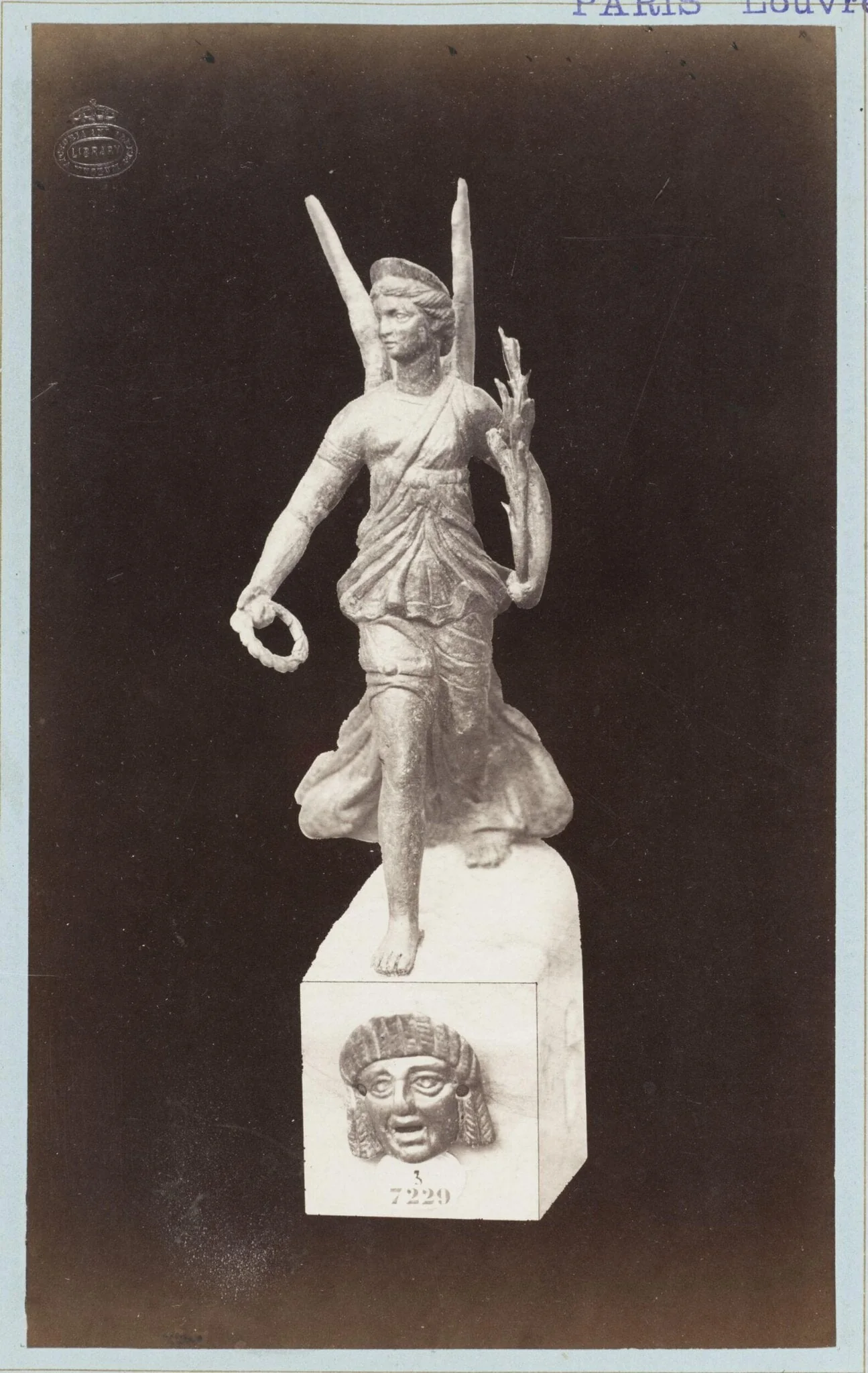 Bronze statuette (possibly of Victory?)