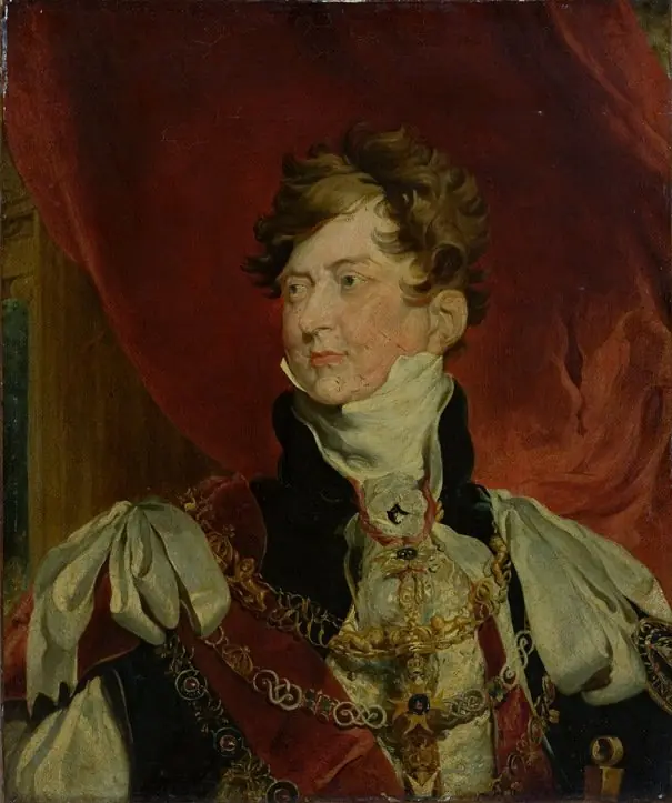 George IV as Prince-Regent with the insignia of the Order of the Garter