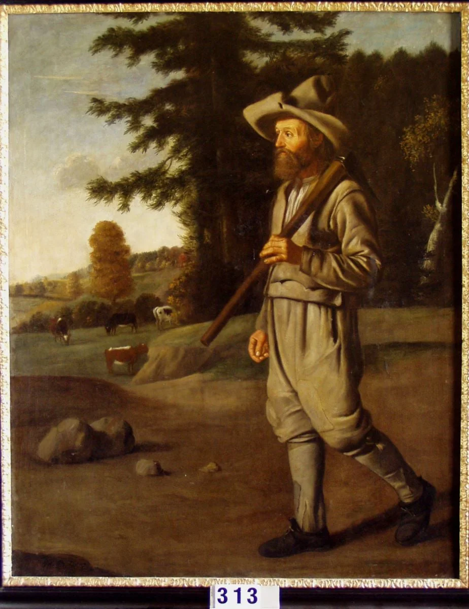 Țăran schwab (suab); pandant: Țărancă schwabă (suabă), by Martin Dichtl, unspecified, 1669