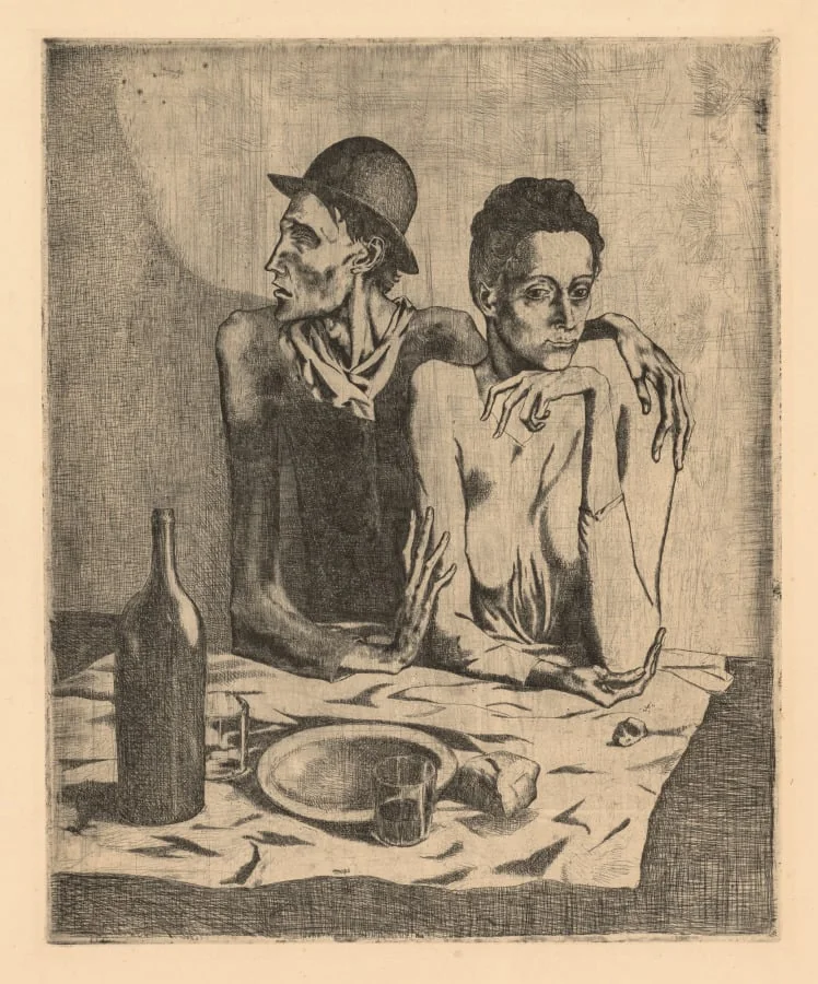 The Frugal Meal, by Pablo Picasso, 1904