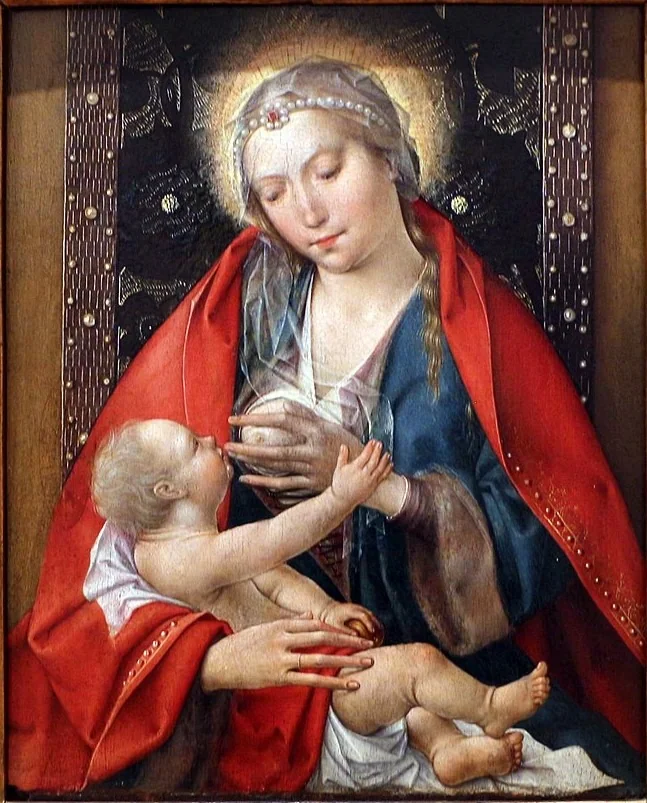 A Virgem do Leite - Frei Carlos, by Frei Carlos, unspecified, 1518