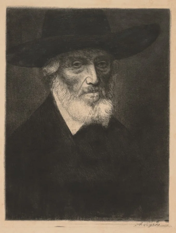 Large Portrait of Thomas Carlyle, by Alphonse Legros, 1884