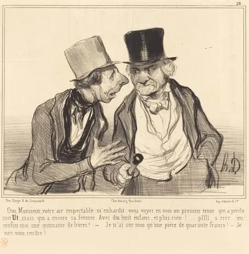 Oui, Monsieur, votre air respectable m'enhardit...