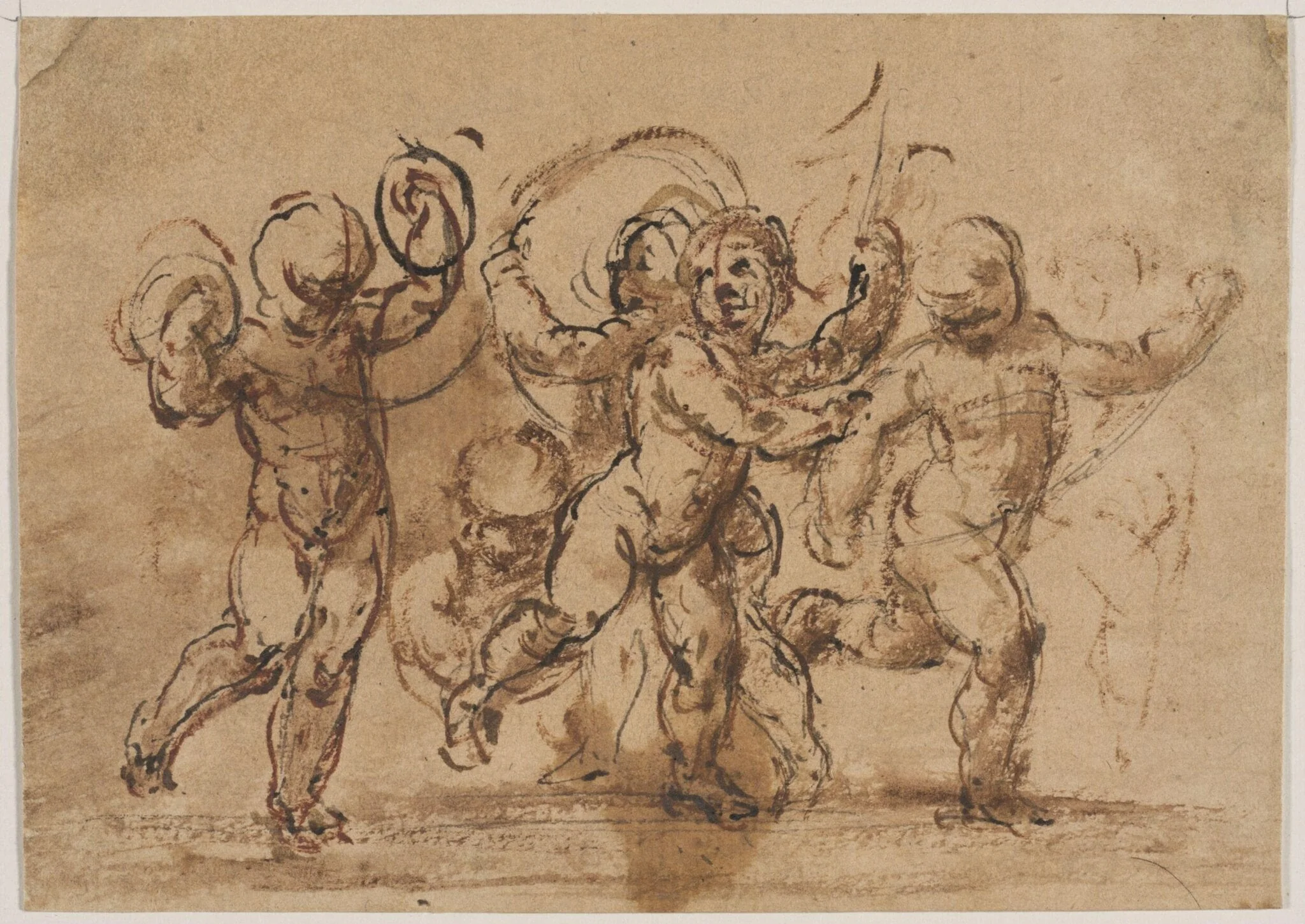 Boys running, by Unknown, 1600