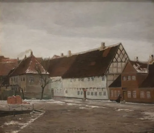 Winter Evening in Ribe, Jutland