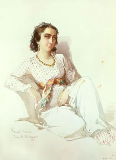 Portrait of Âdile Hanim, a Turkish woman from Constantinople