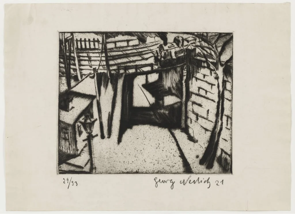 Untitled, by Georg Ehrlich, ink, 1921