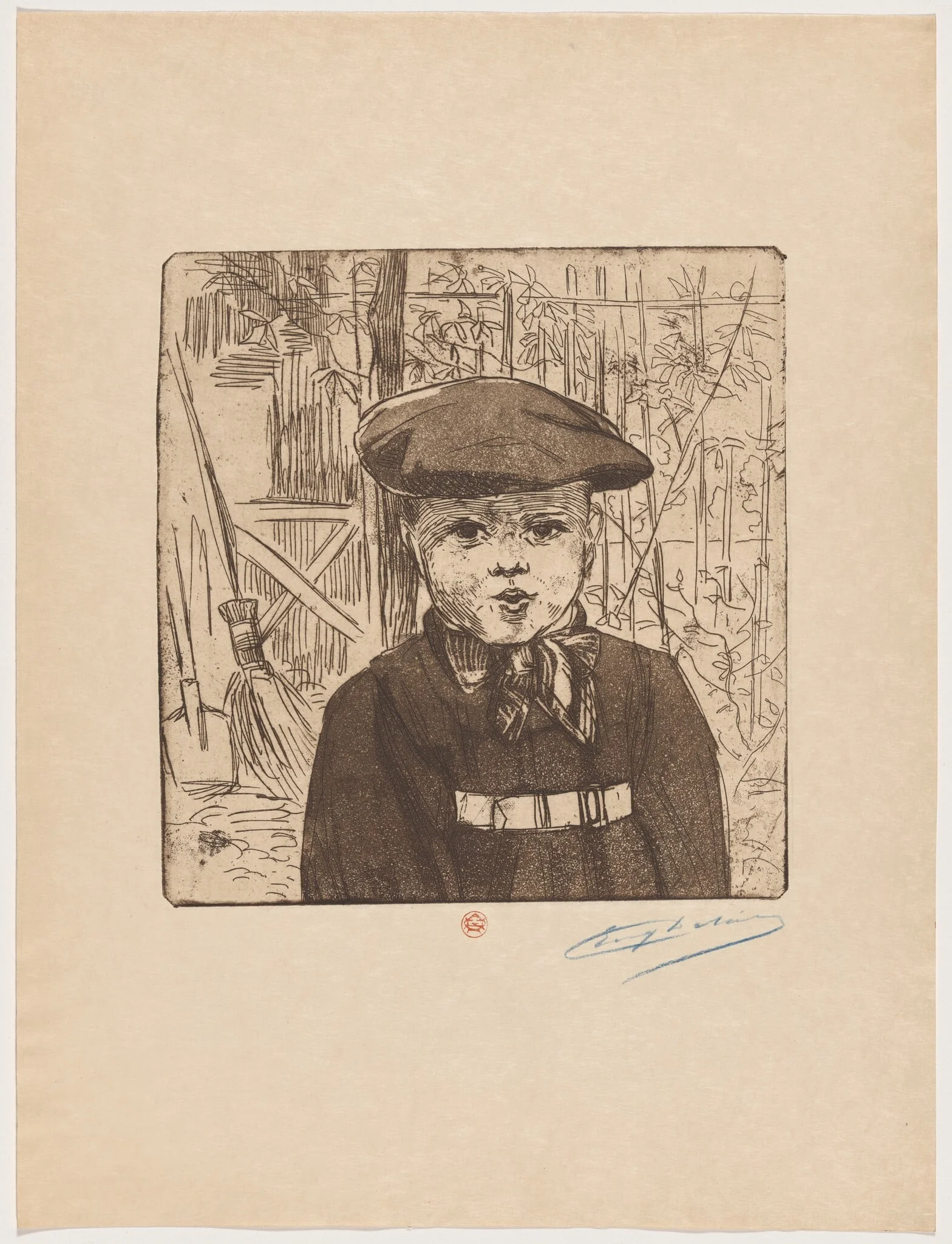 Le petit épicier (Chandlery), by Eugène Delâtre, ink, 1895