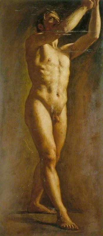 Male Life Study, by William Edward Frost, unspecified