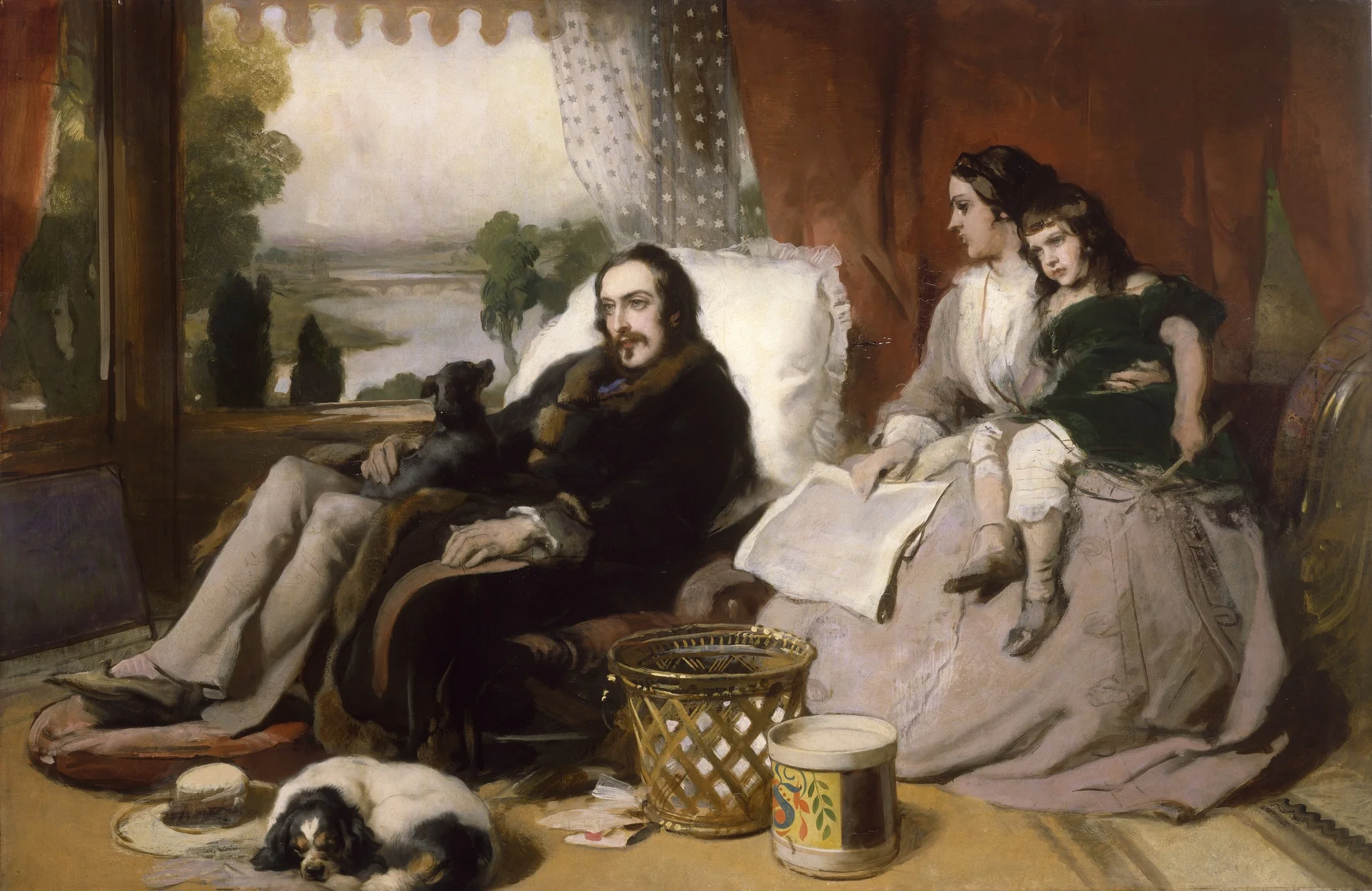 Members of the Sheridan Family, by Edwin Landseer, oil, 1847