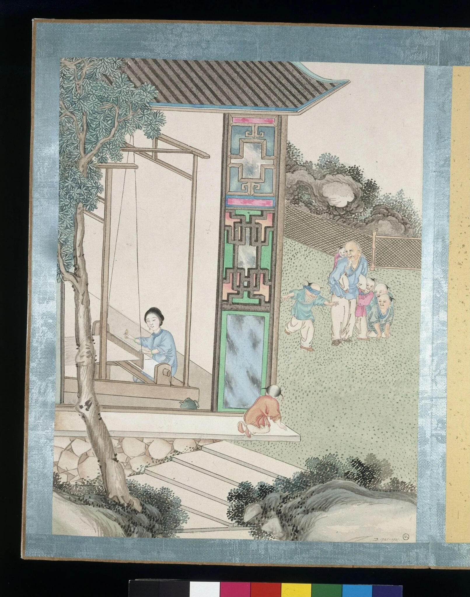 Weaving, by Jun Wu, paint, 1880