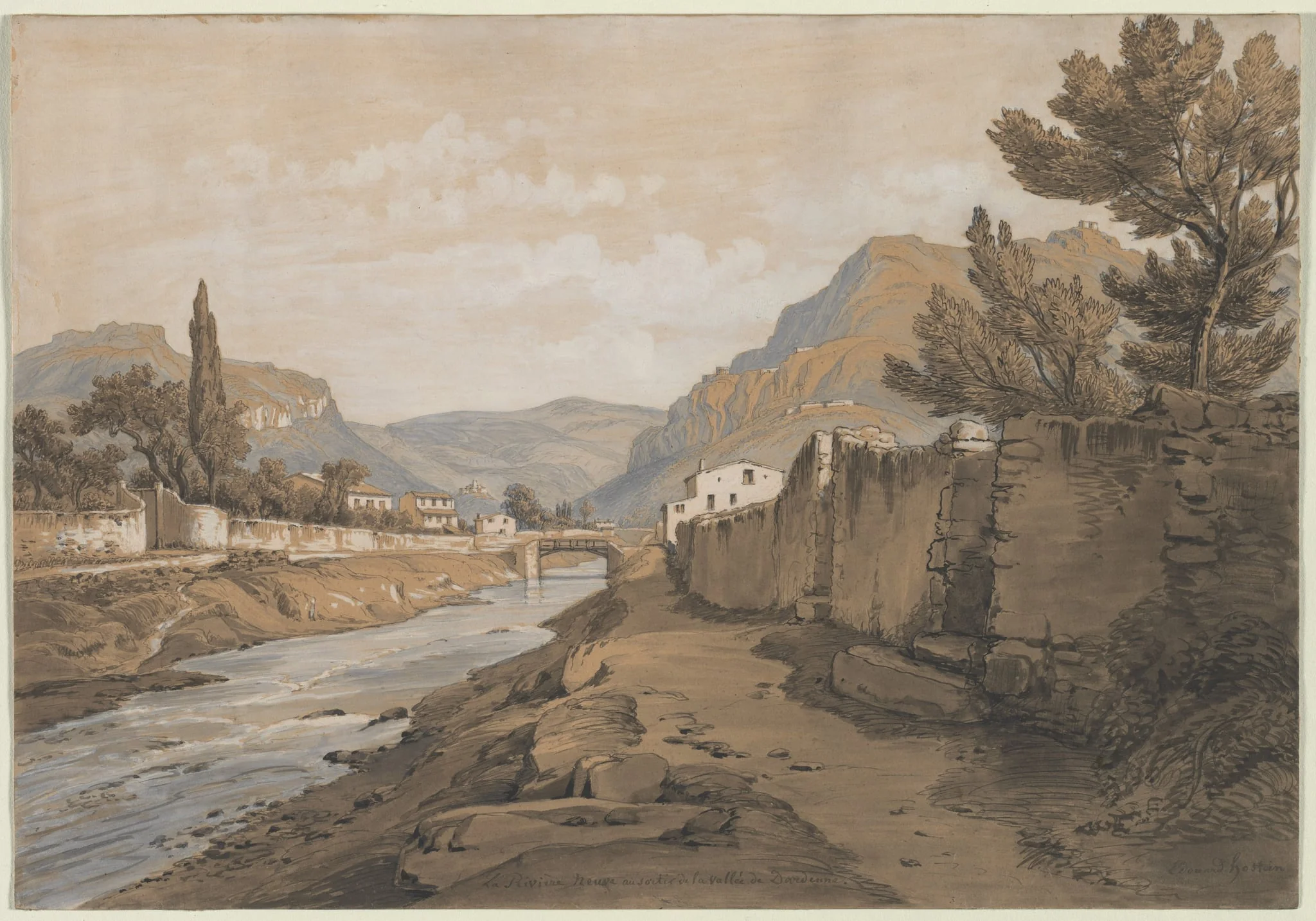 The Neuve River at the End of the Dardenne Valley, by Edouard Jean Marie Hostein, 1804