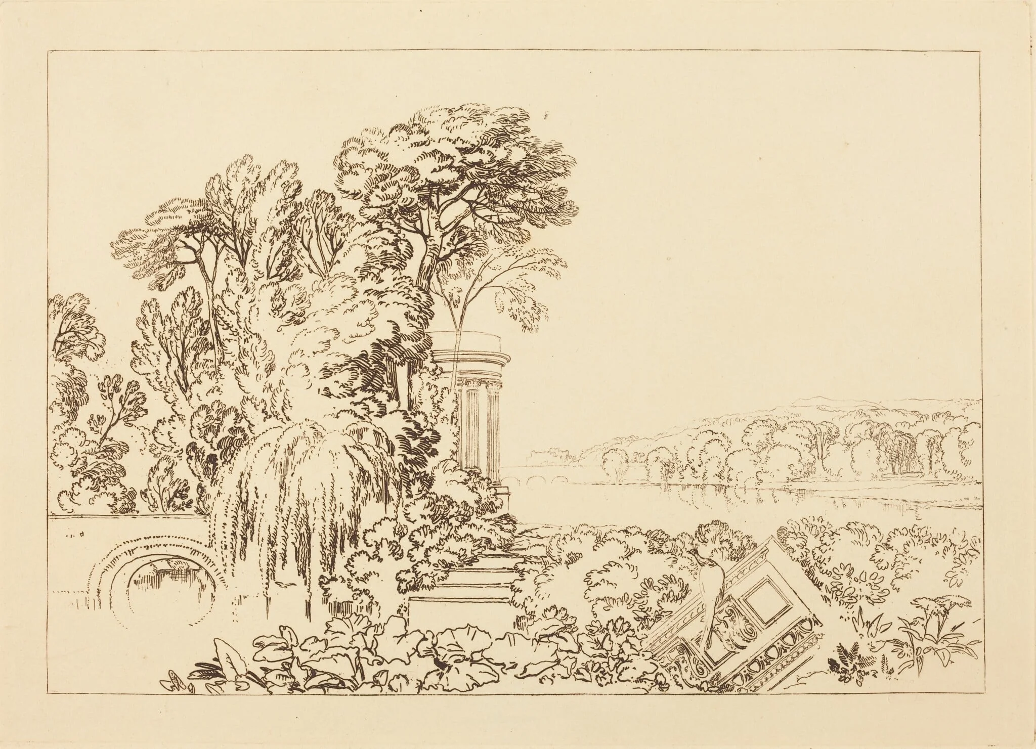 Isis, by Joseph Mallord William Turner, ink, 1819