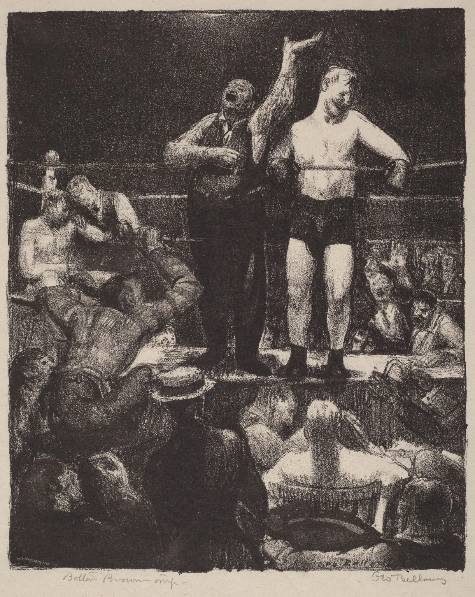 Introductions, by George Bellows, ink, 1921