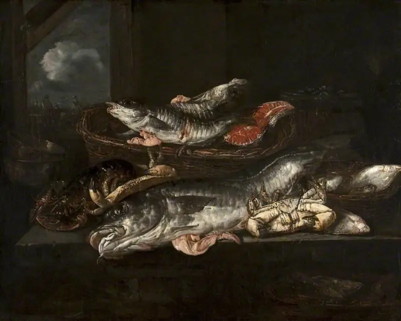 Still Life: Haddock, Plaice, Crabs and Lobster